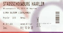 Ticket Stadsschouwburg, Haarlem